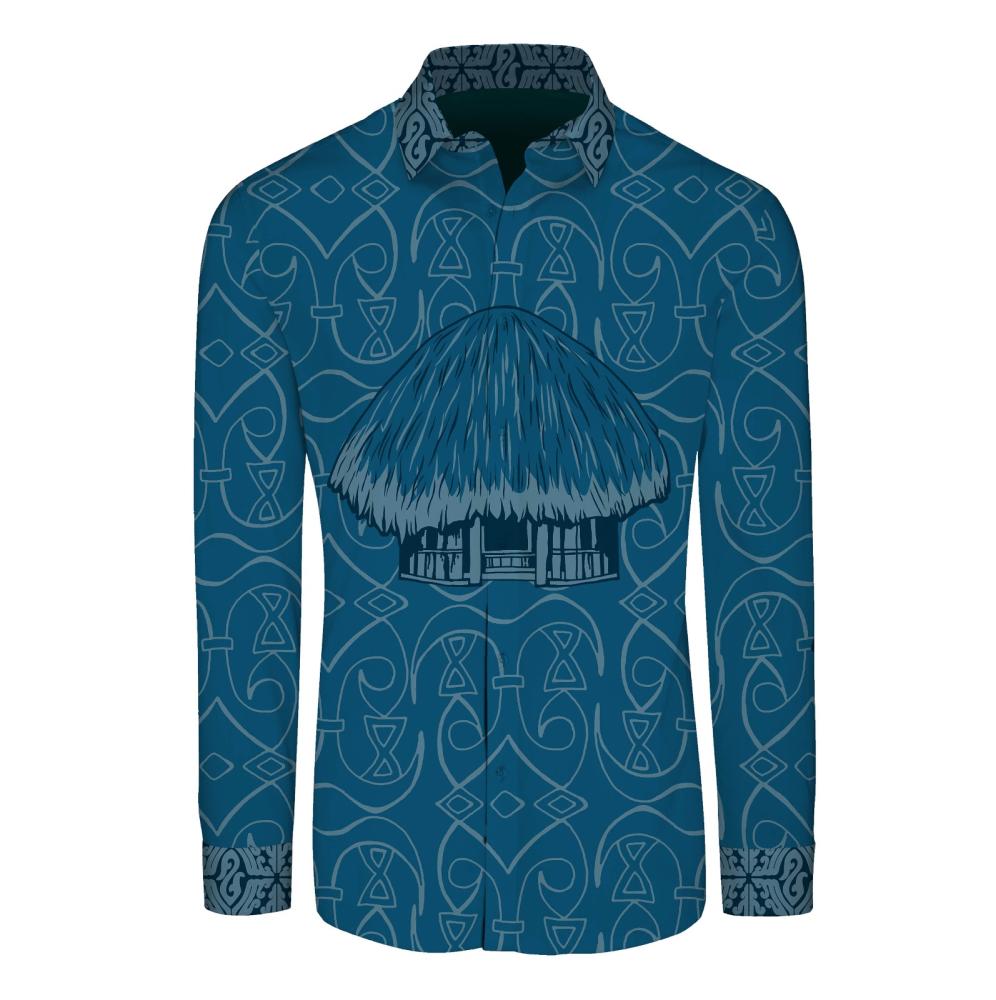 Papuan Batik – Honai Heritage Blue Edition