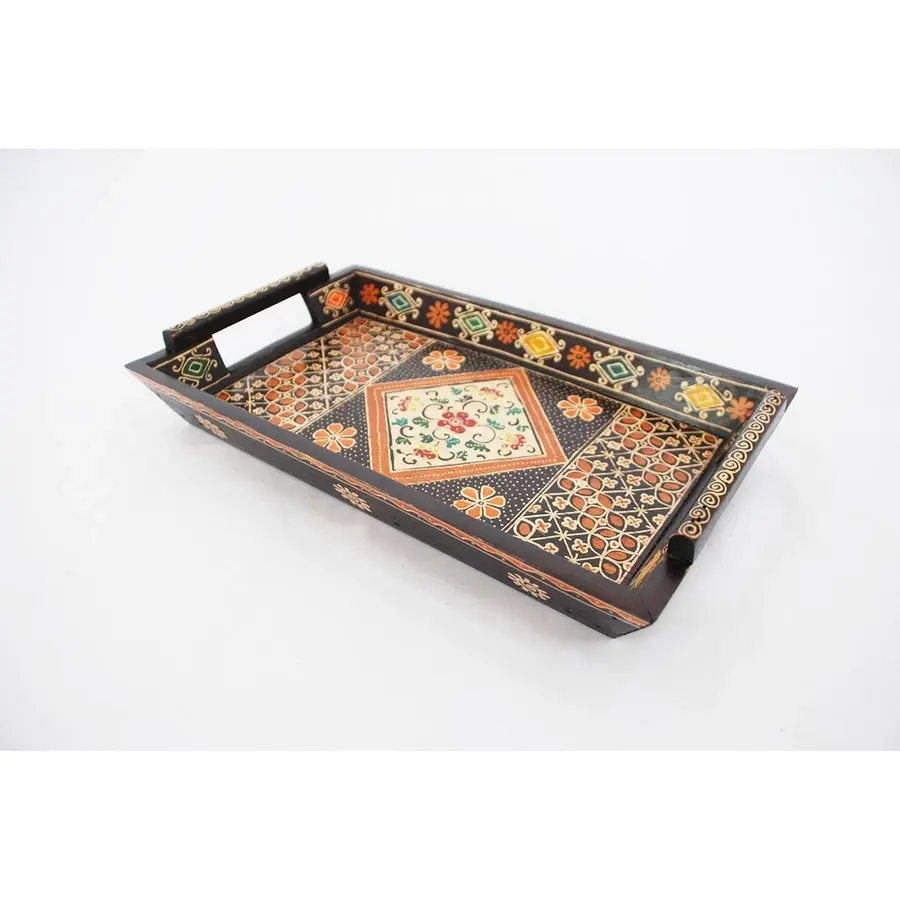 Artisan Wooden Batik Tray – Ulir Series