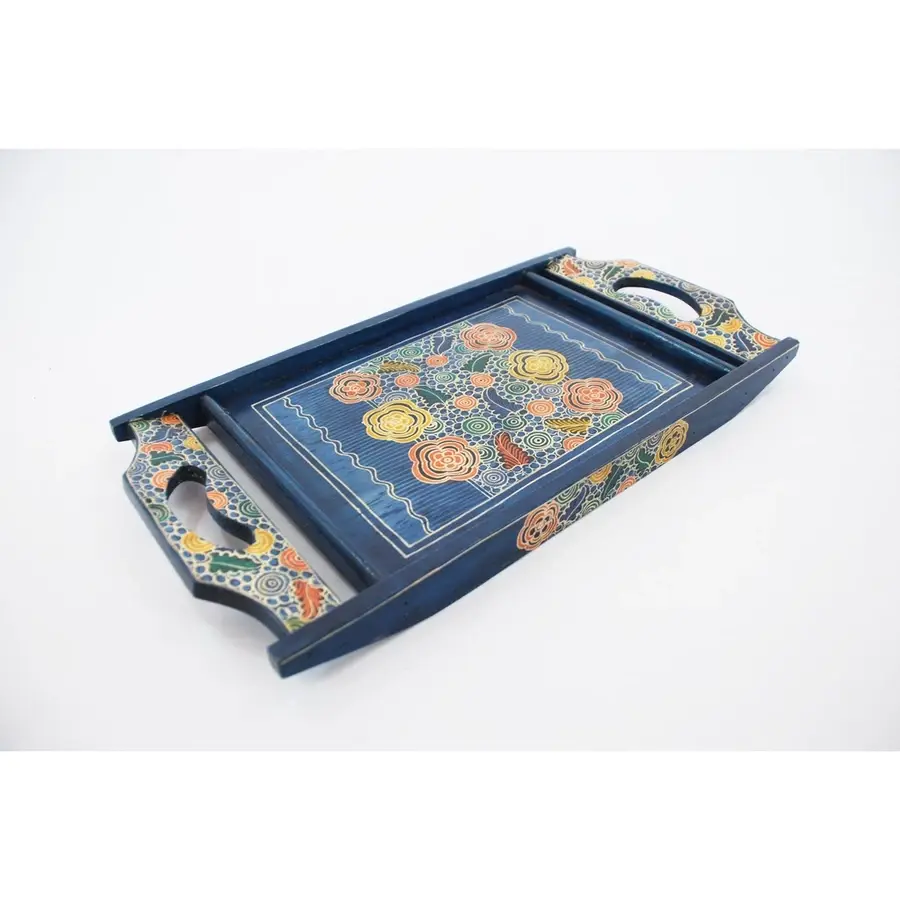 Artisan Wooden Batik Tray – Flat Series