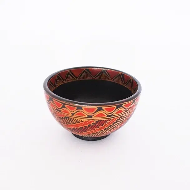 Artisan Wooden Batik Noodle Bowl Collection